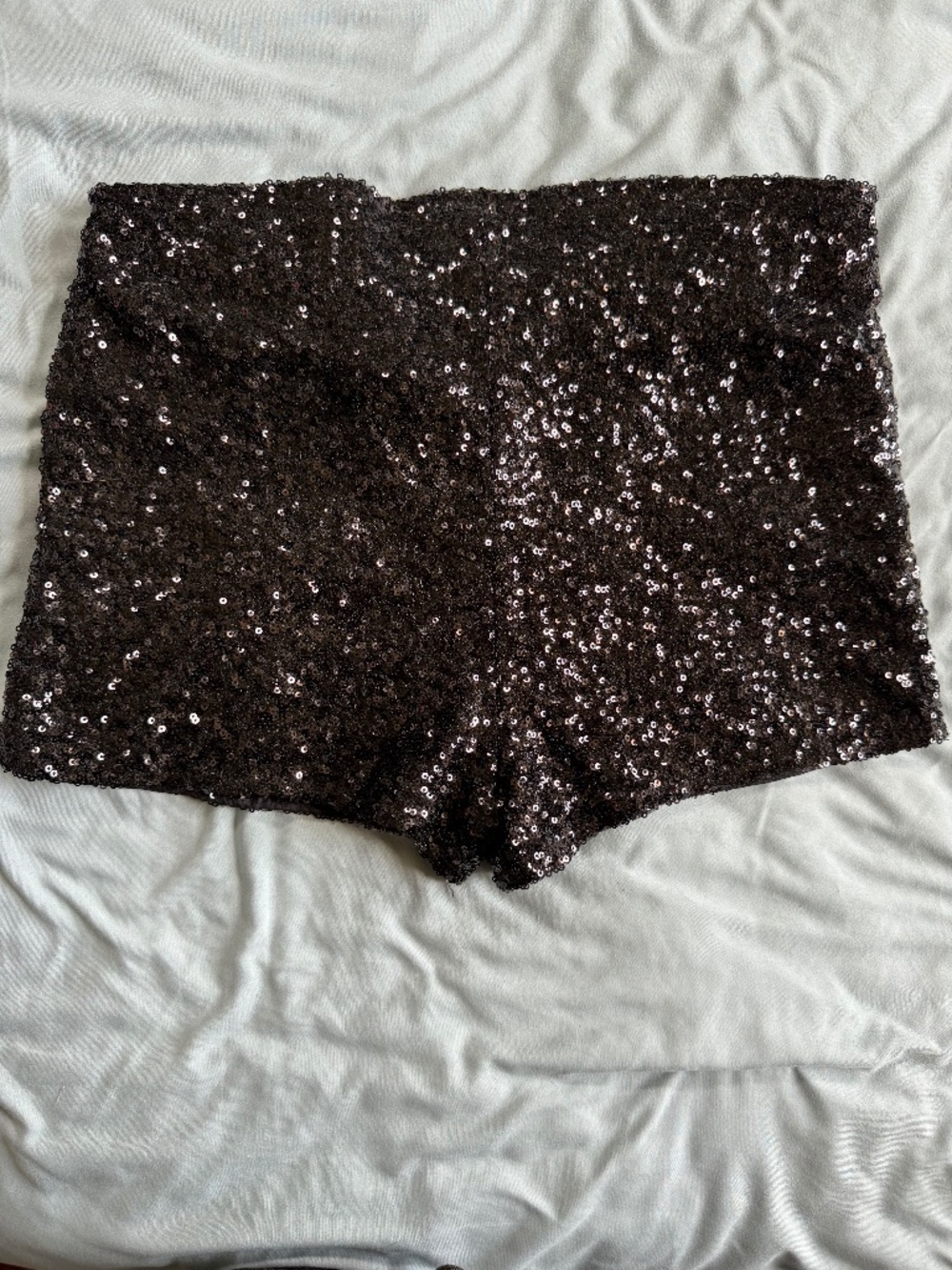 Phanuel Black Sequin Shorts Small Stretch Waist